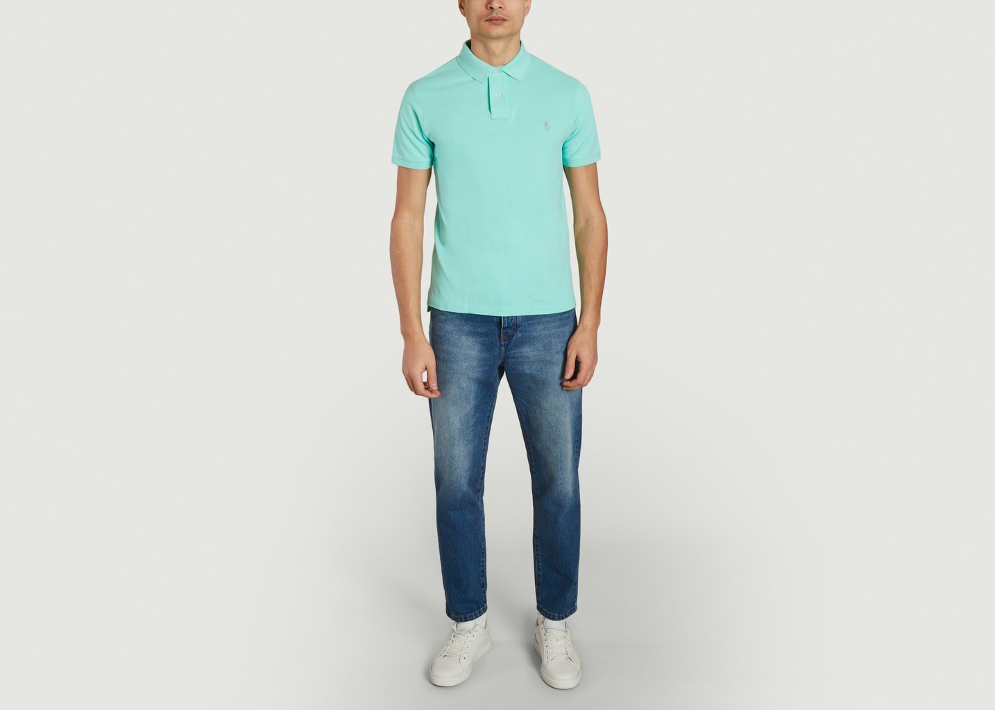 L'exception Polo Cintré En Coton Vert Polo Ralph Lauren