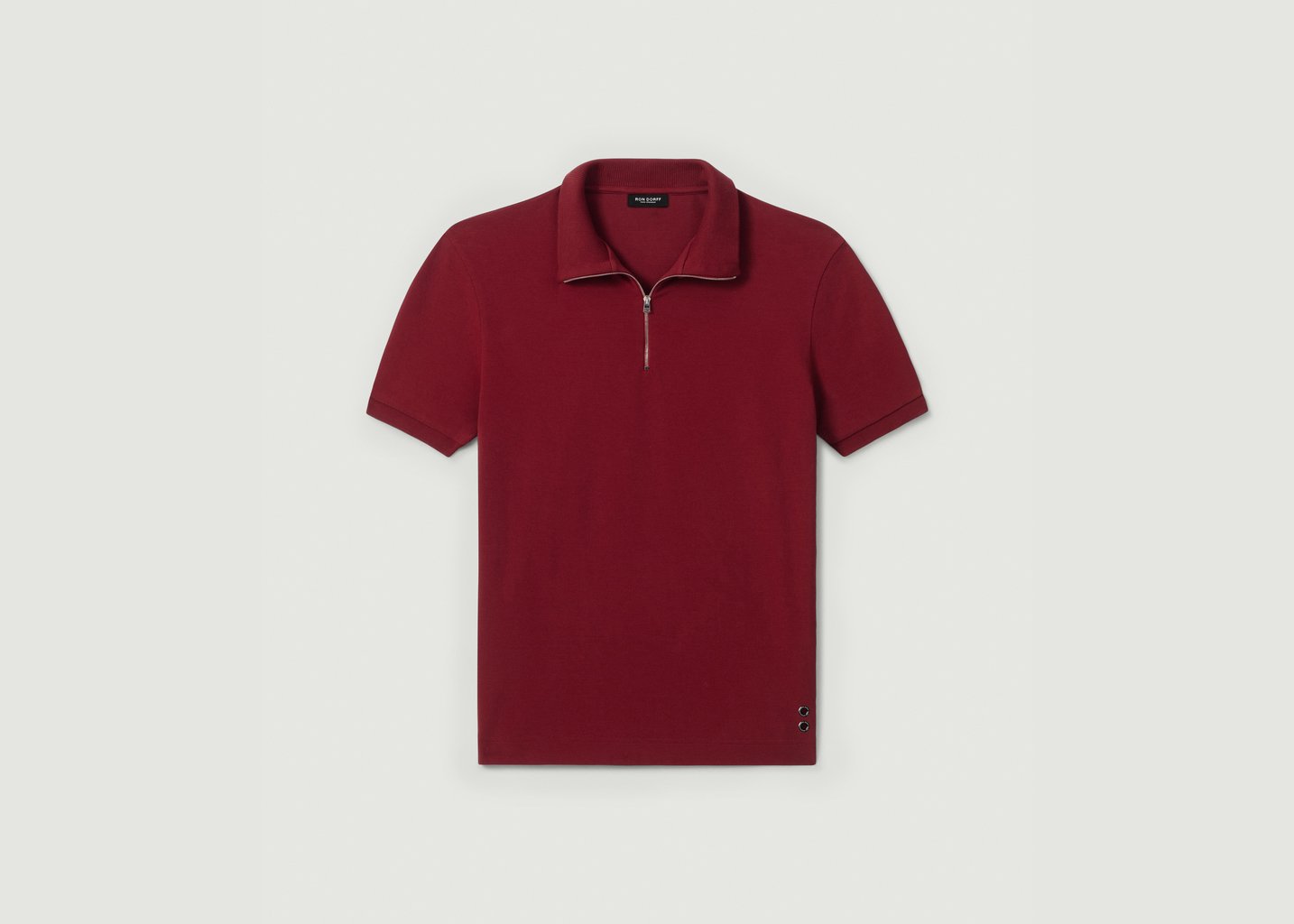 l'exception Polo En Coton Piqué Avec Passepoil Rouge Ron Dorff