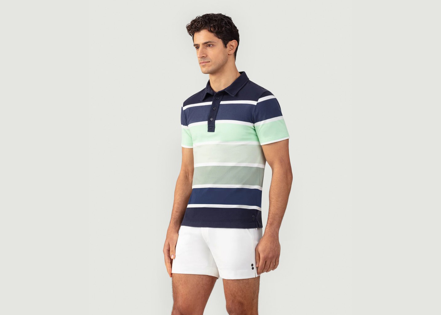 L'exception Polo En Coton Piqué Bleu Marine Ron Dorff