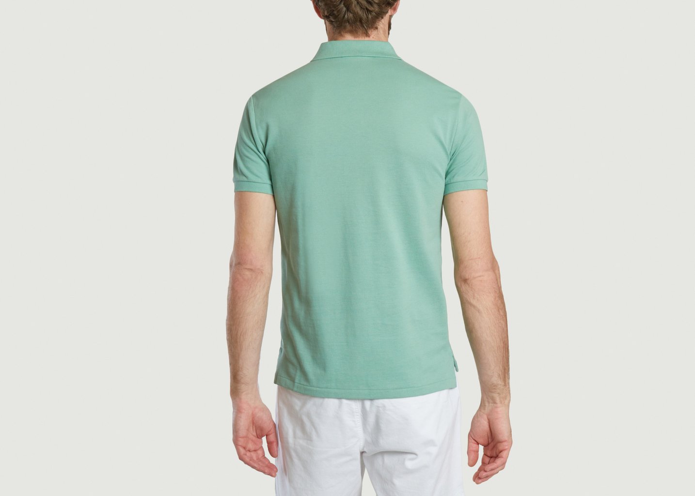 L'exception Polo En Coton Piqué Coupe Cintrée Menthe Polo Ralph Lauren
