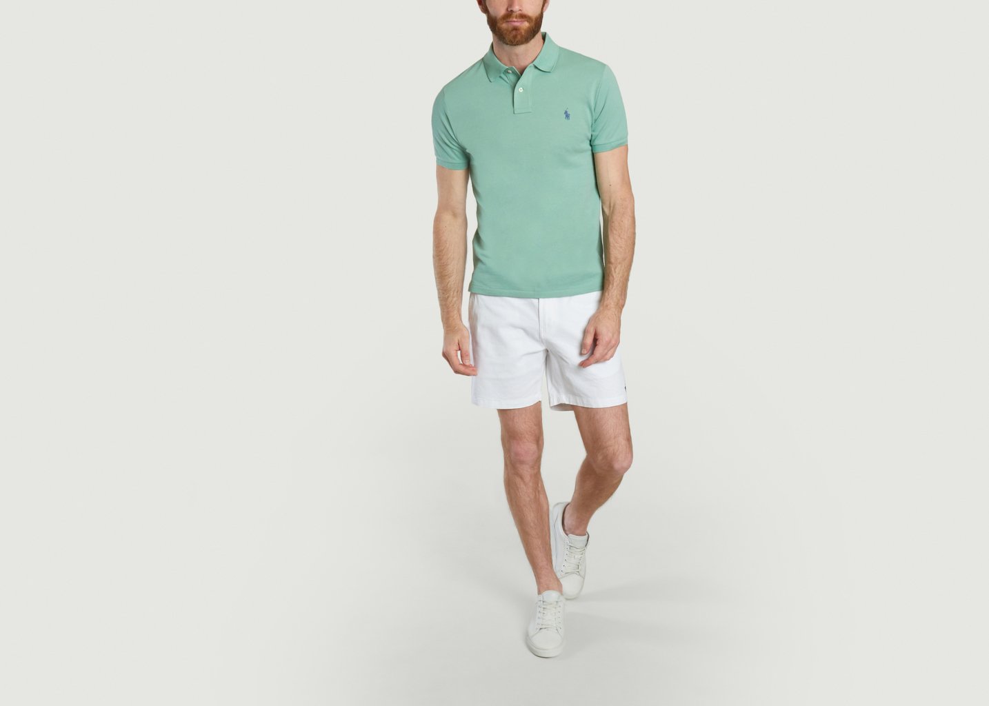 L'exception Polo En Coton Piqué Coupe Cintrée Menthe Polo Ralph Lauren
