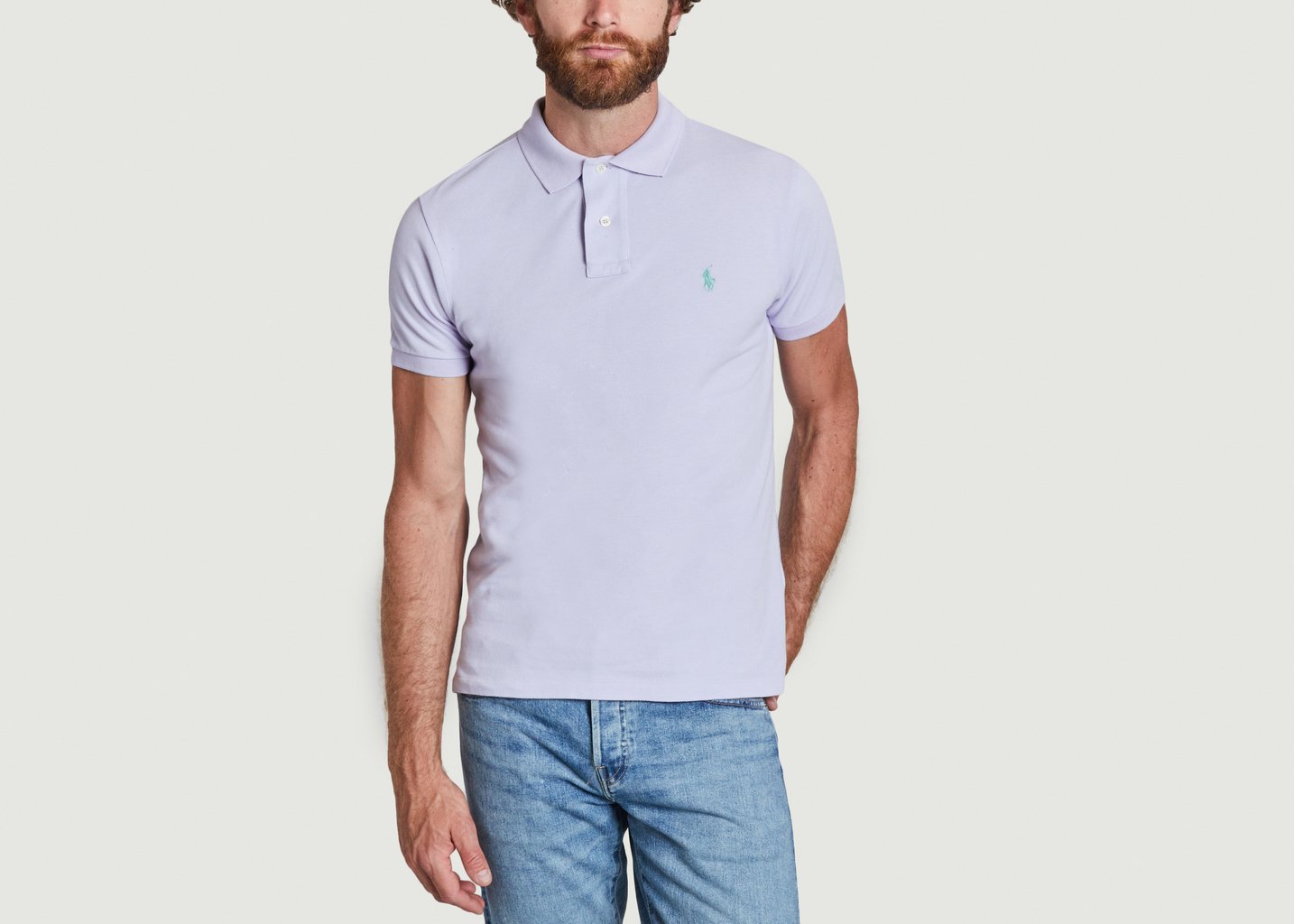 L'exception Polo Manches Courtes Violet Polo Ralph Lauren