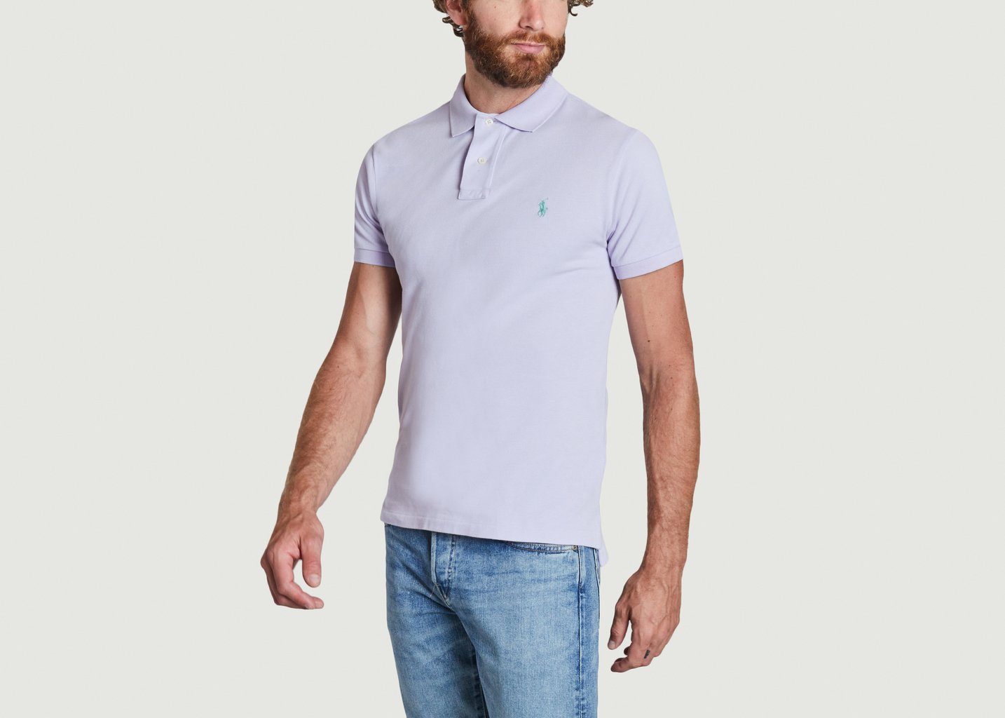 L'exception Polo Manches Courtes Violet Polo Ralph Lauren