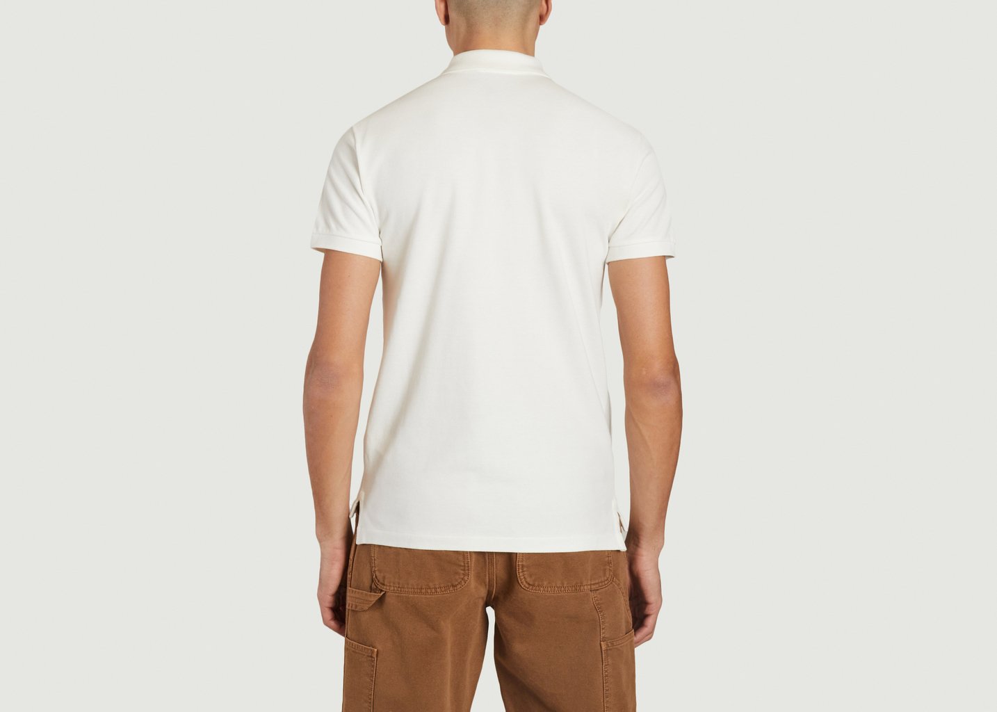 L'exception Polo Piqué De Coton Ecru Polo Ralph Lauren