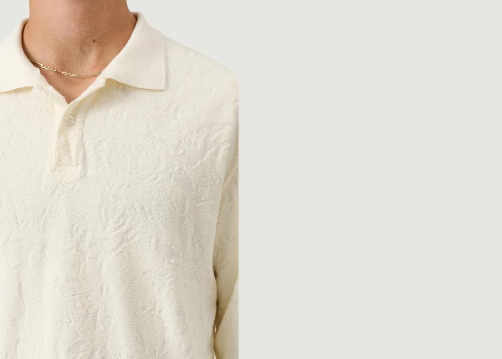 L'exception Polo Robert Manches Longues Crème Soulland