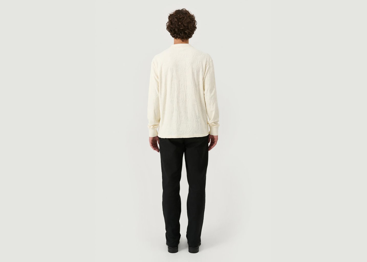 L'exception Polo Robert Manches Longues Crème Soulland