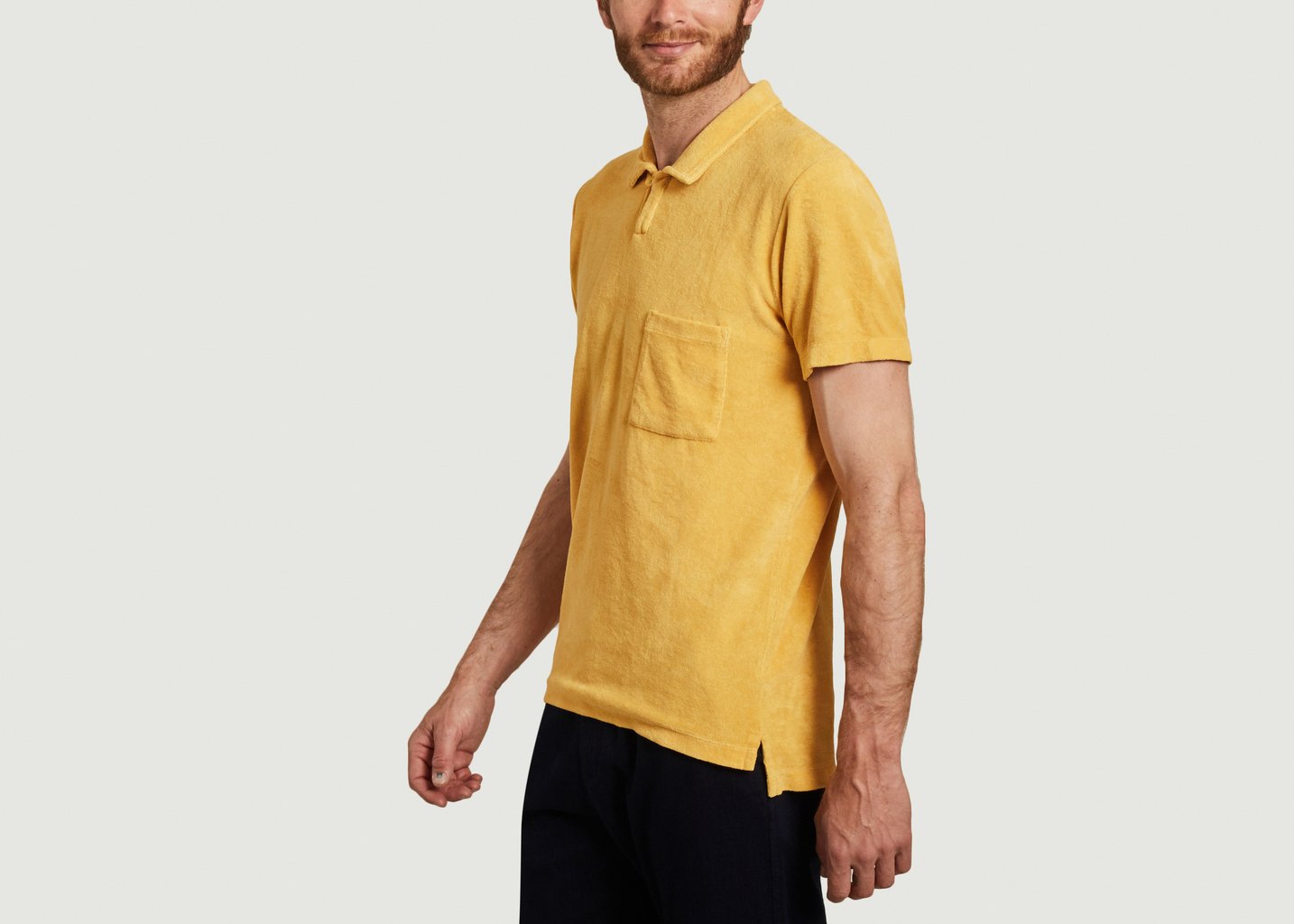 L'exception Polo Vacation Molletonné Jaune Universal Works