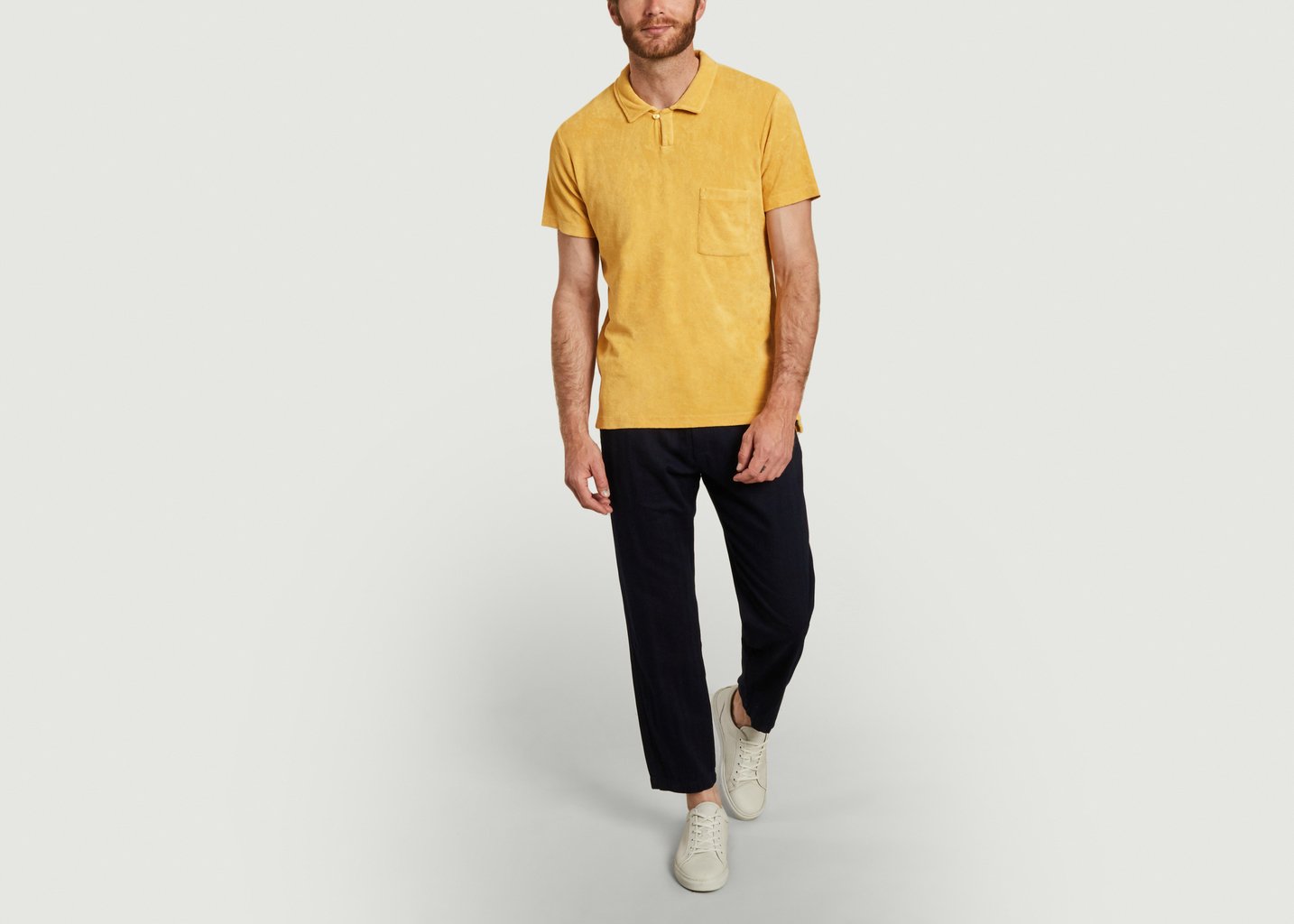L'exception Polo Vacation Molletonné Jaune Universal Works