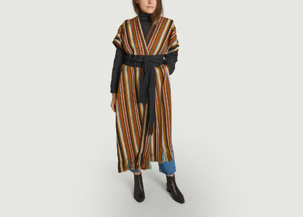 L'exception Poncho Cacique Multicolore Adriana Santacruz