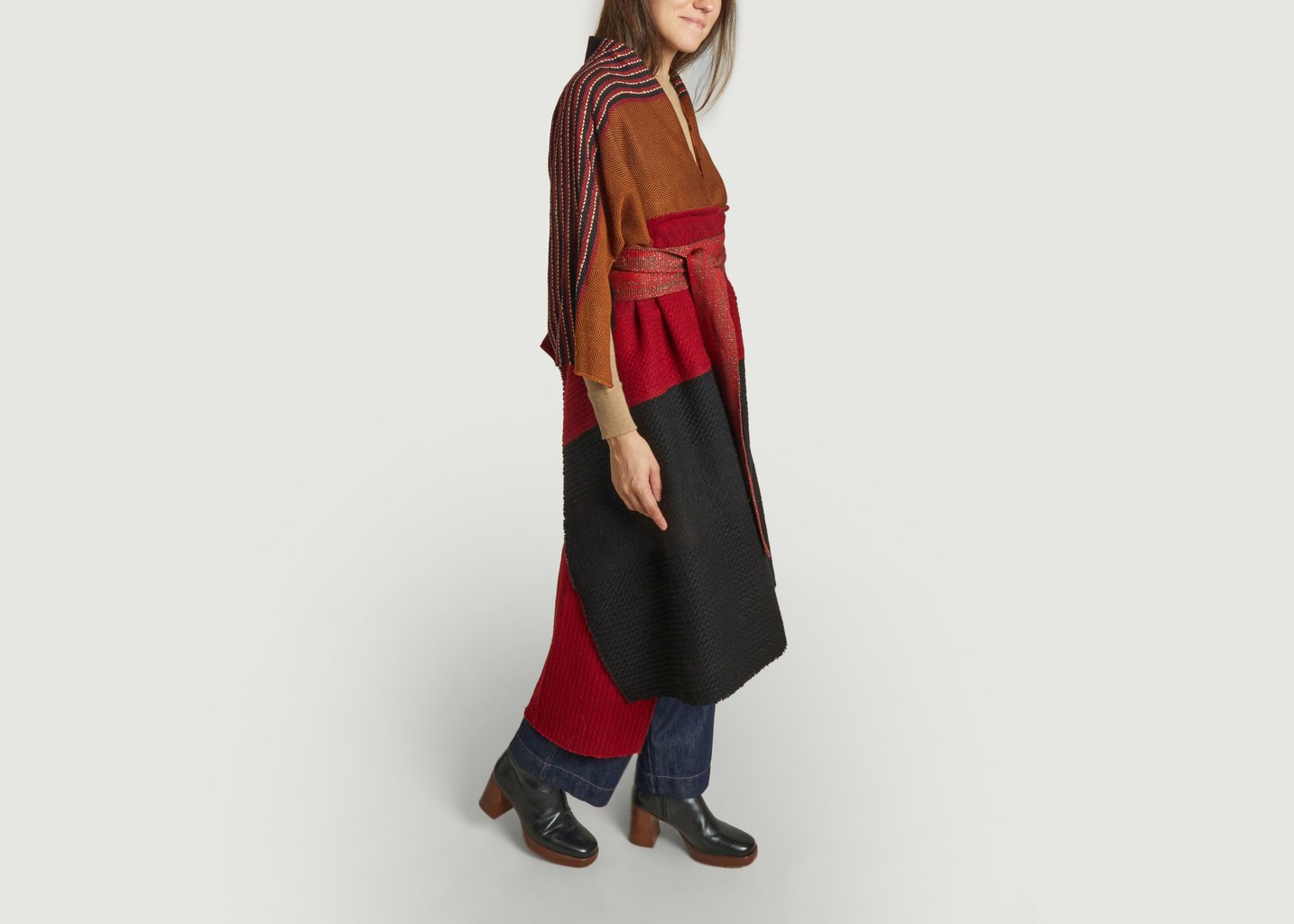 L'exception Poncho Linea Media Multicolore Adriana Santacruz