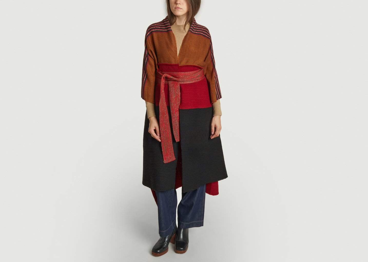 L'exception Poncho Linea Media Multicolore Adriana Santacruz