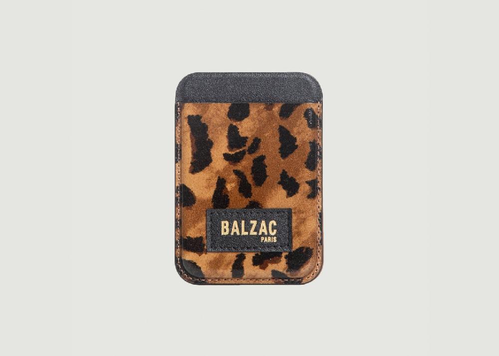 l'exception Porte cartes Magnétique Cheetah Cappuccino Multicolore Native Union