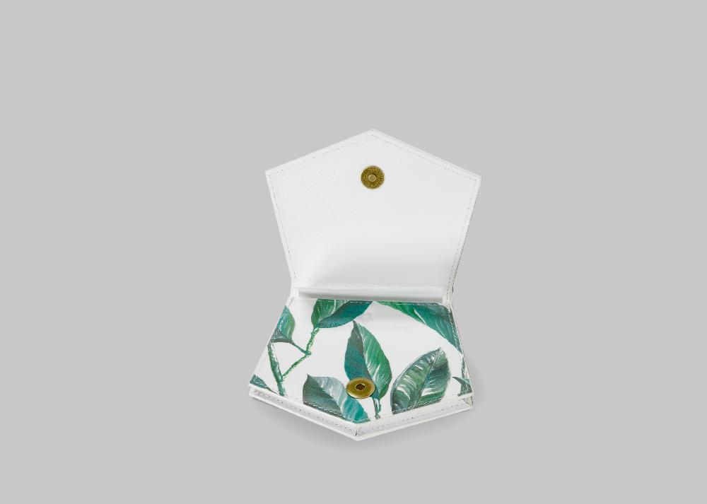 L'exception Porte Monnaie Pentagon Blanc Tammy & Benjamin