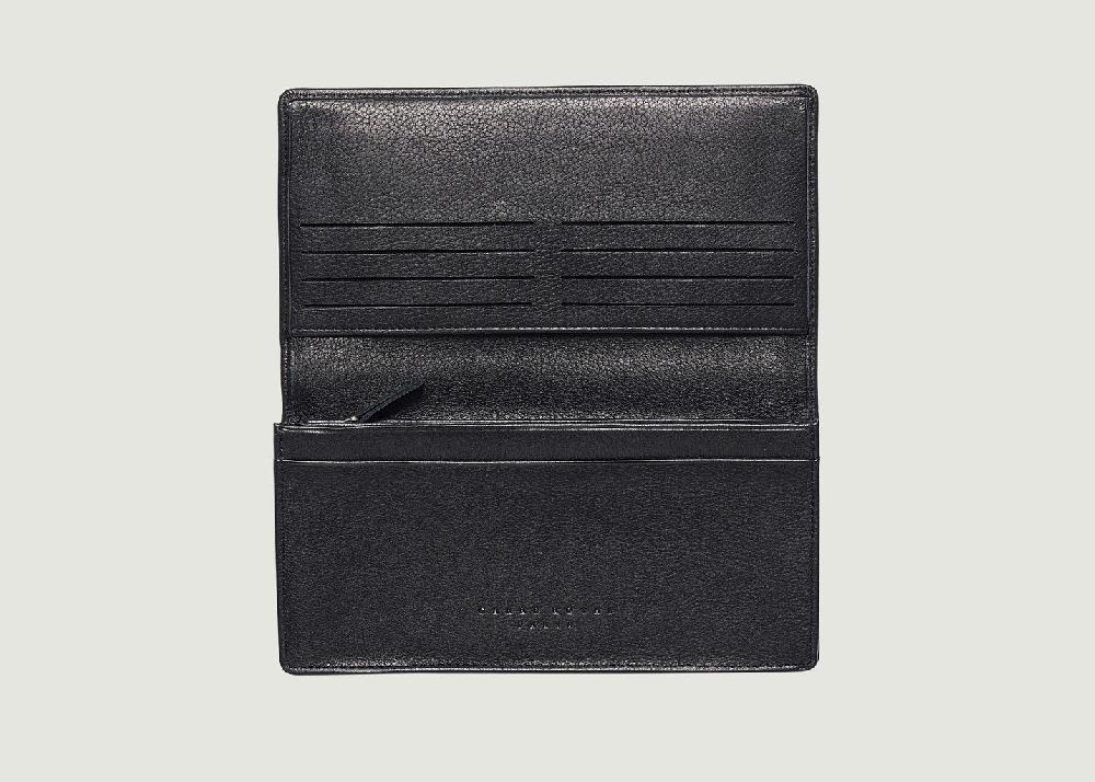 L'exception Portefeuille Compagnon Plat Lascarbiches Noir Carré Royal