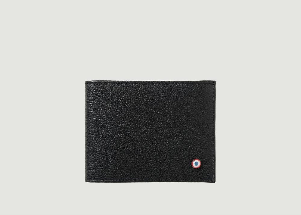 l'exception Portefeuille cuir grainé Arthur Noir Larmorie