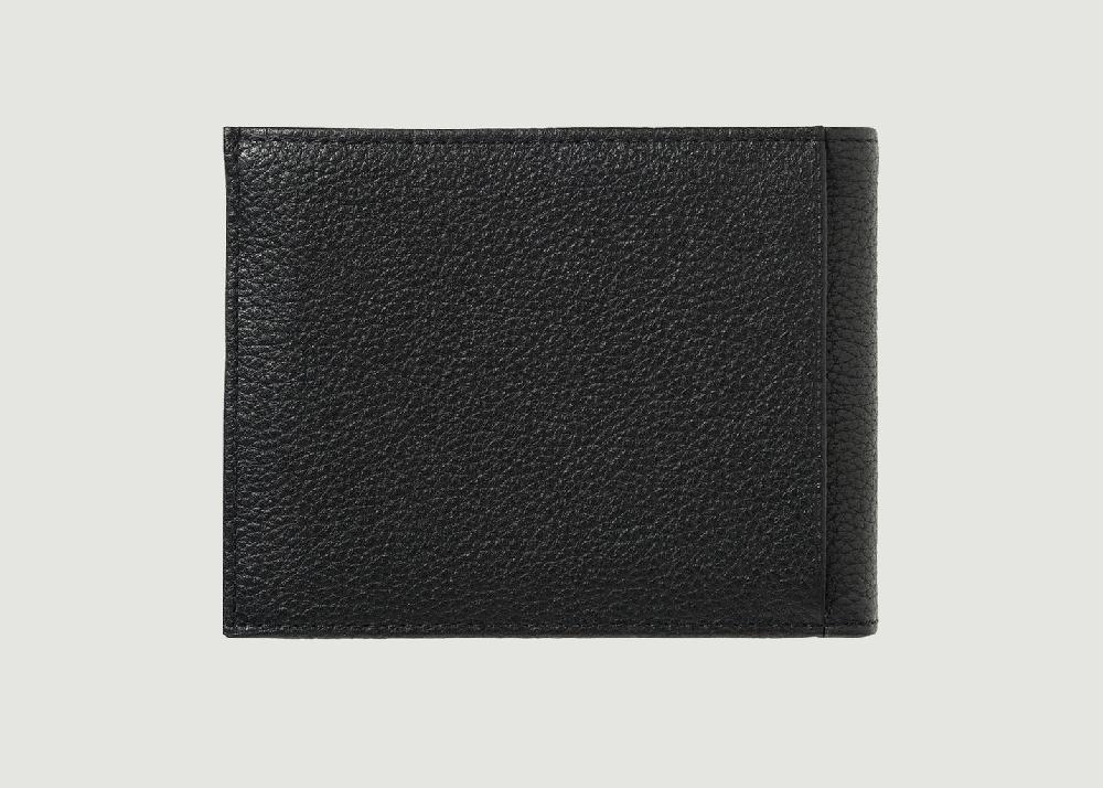 L'exception Portefeuille Italien Cuir Grainé Arthur Noir Larmorie