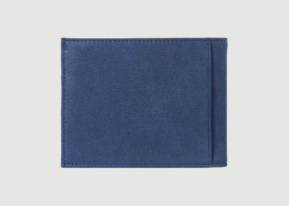 L'exception Portefeuille Italien Cuir Nubuck Arthur Bleu Marine Larmorie