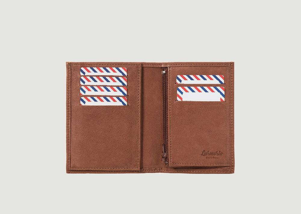L'exception Portefeuille Junior Cuir Victor Marron Larmorie