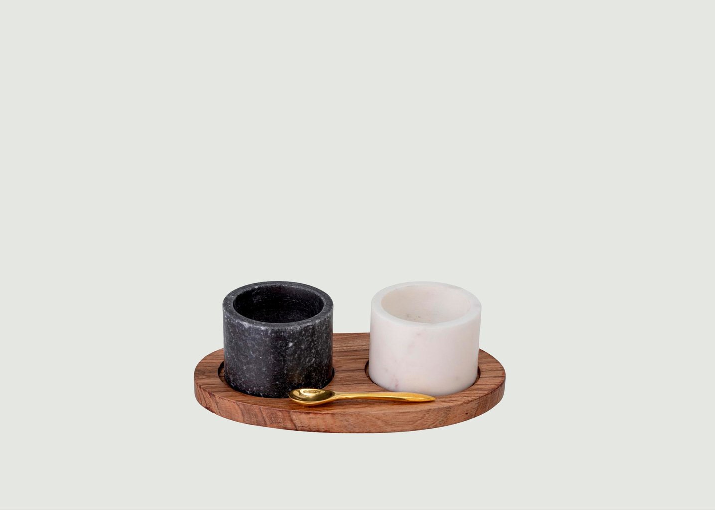 L'exception Pot à Sel Avec Cuillère Florio Blanc Bloomingville