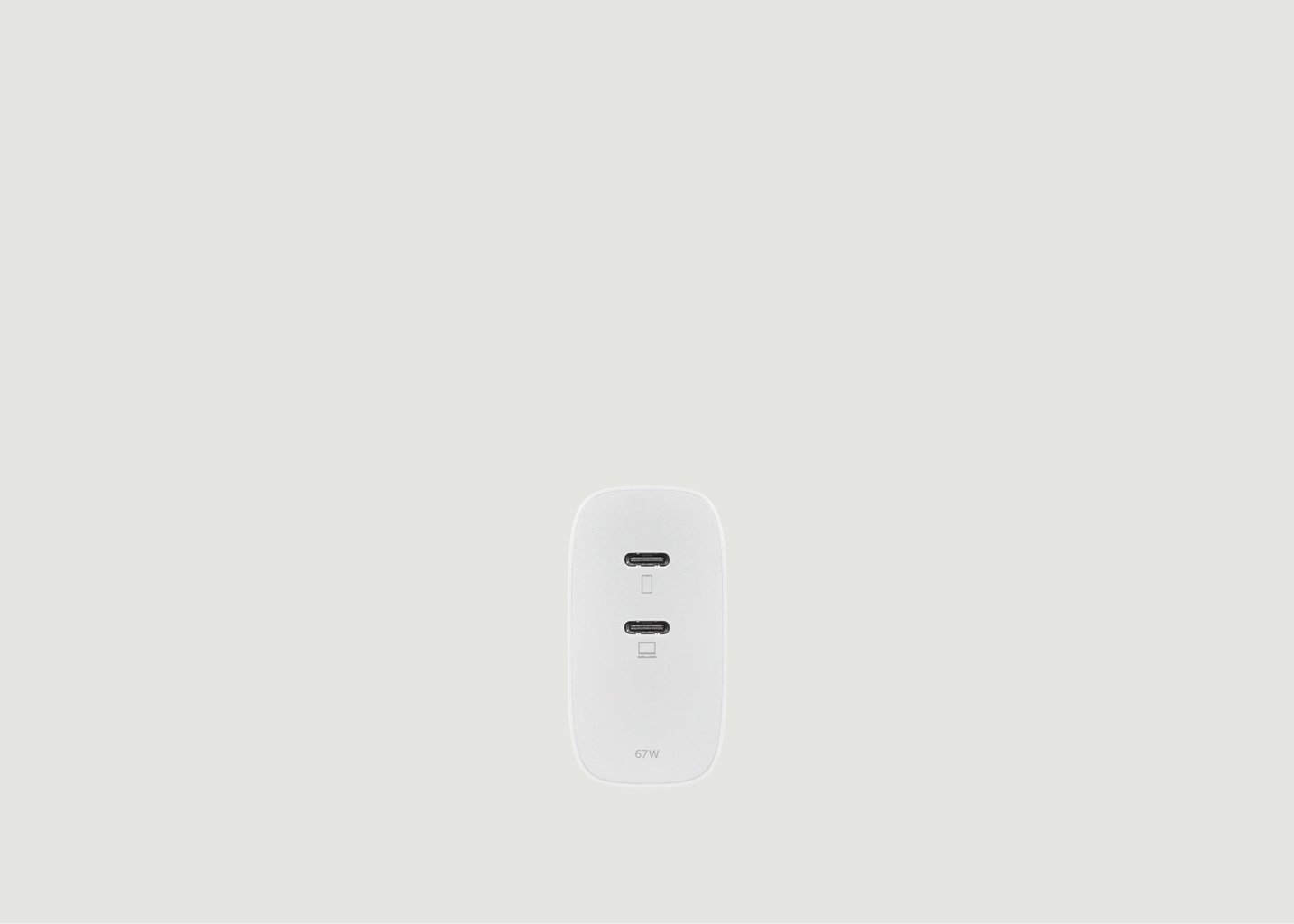 L'exception Prise Fast GaN Charger PD 67W Blanc Native Union
