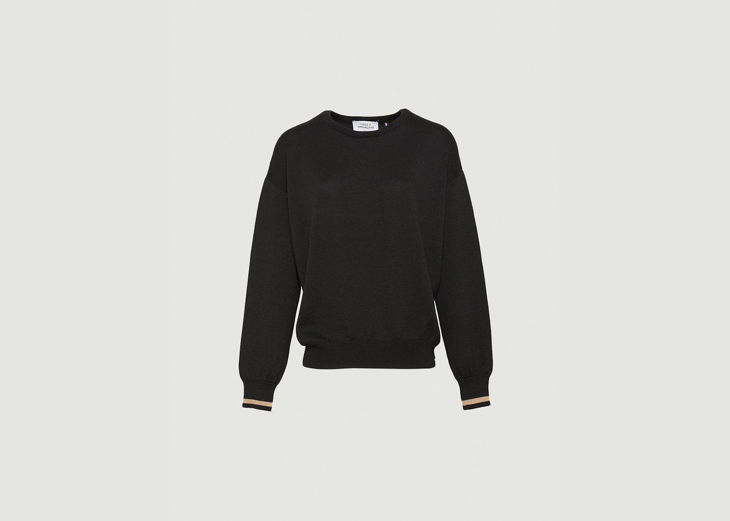 l'exception Pull Agathe iC x LF Noir Lafrançaise Mailles in France