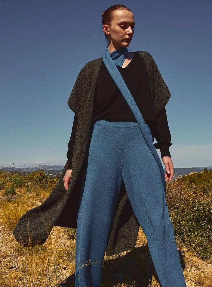 L'exception Pull Aglaé Noir Lafrançaise Mailles In France