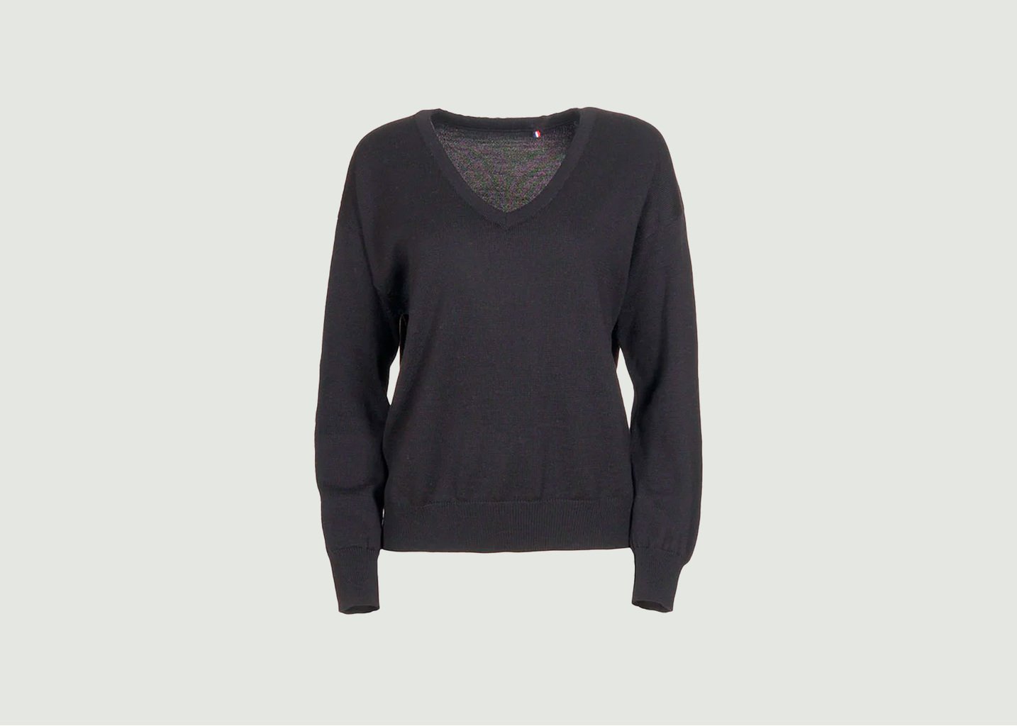 l'exception Pull Aglaé Noir Lafrançaise Mailles in France