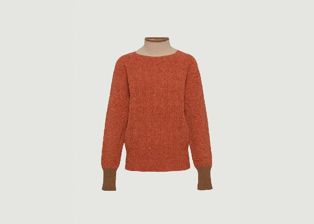 l'exception Pull Anna Orange Lafrançaise Mailles in France