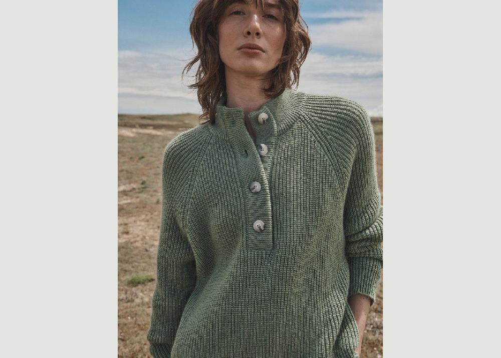 L'exception Pull Aurélie Vert Lafrançaise Mailles In France
