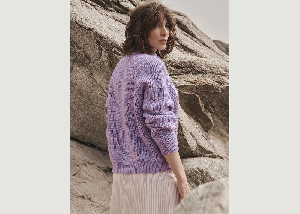L'exception Pull Aurélie Violet Lafrançaise Mailles In France