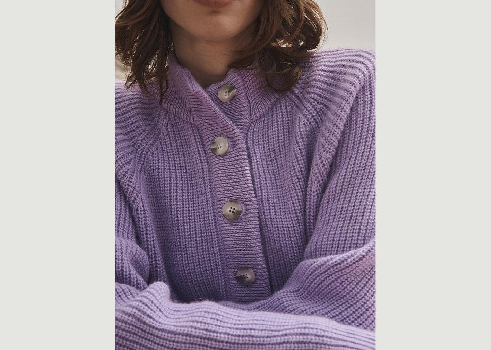 L'exception Pull Aurélie Violet Lafrançaise Mailles In France