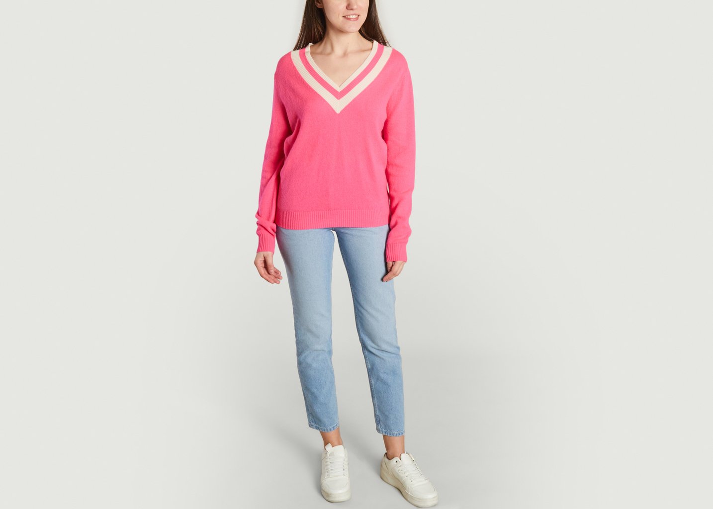 L'exception Pull Bailey Cachemire Rose Absolut Cashmere