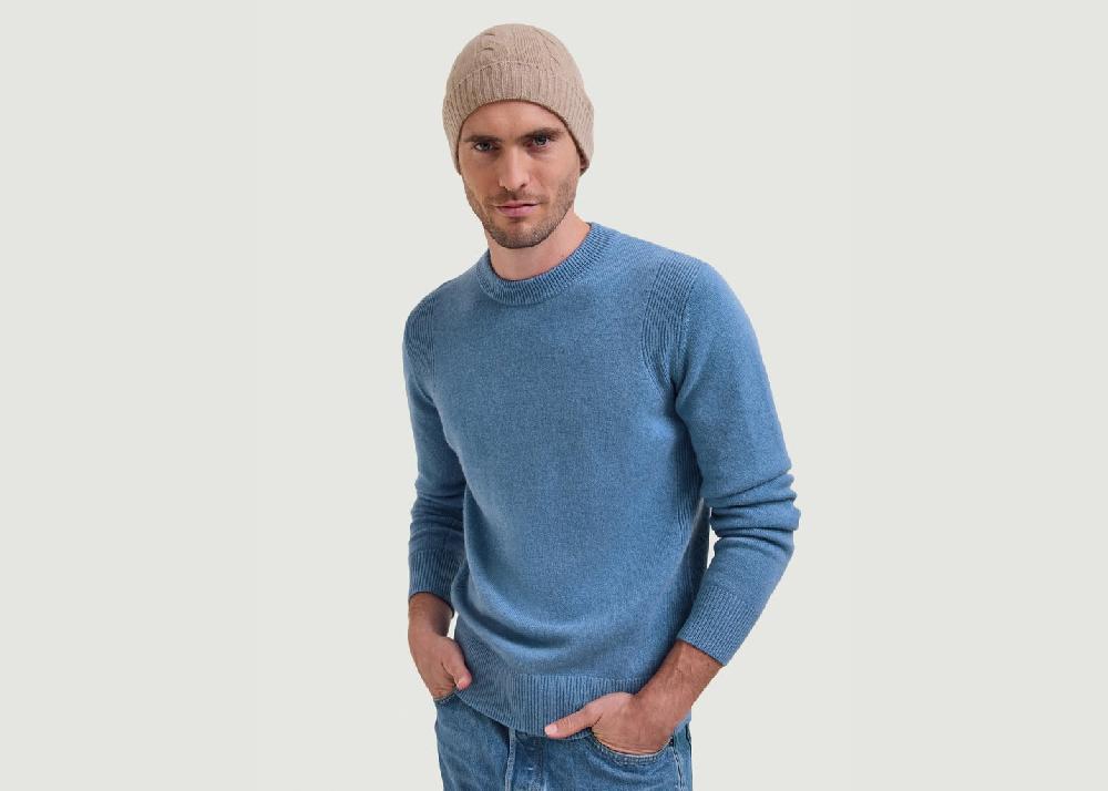L'exception Pull Cachemire Andrei Bleu Clair Hircus