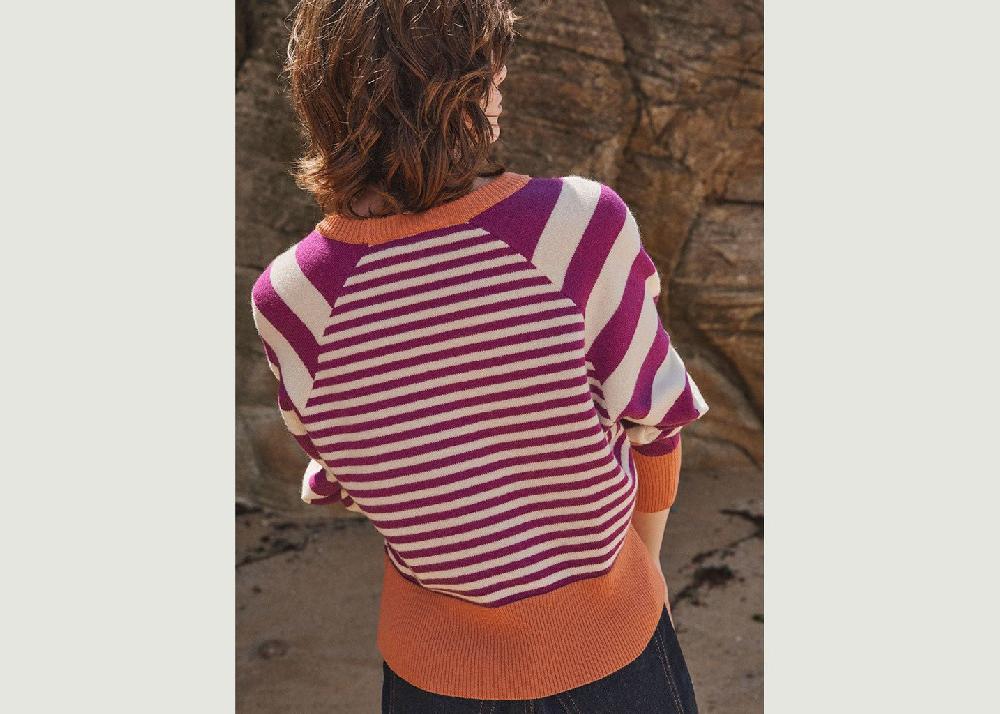 L'exception Pull Caroline Violet Lafrançaise Mailles In France