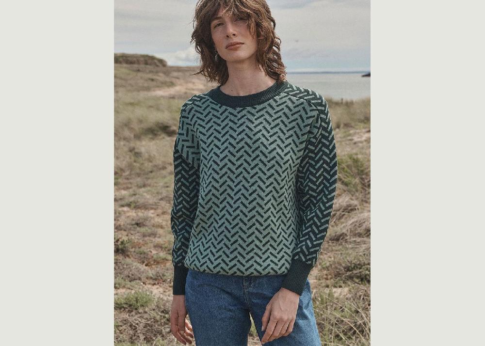 L'exception Pull Cindy Vert Sapin Lafrançaise Mailles In France