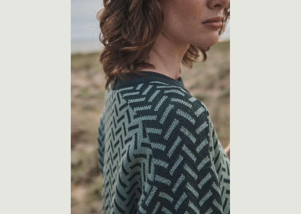 L'exception Pull Cindy Vert Sapin Lafrançaise Mailles In France