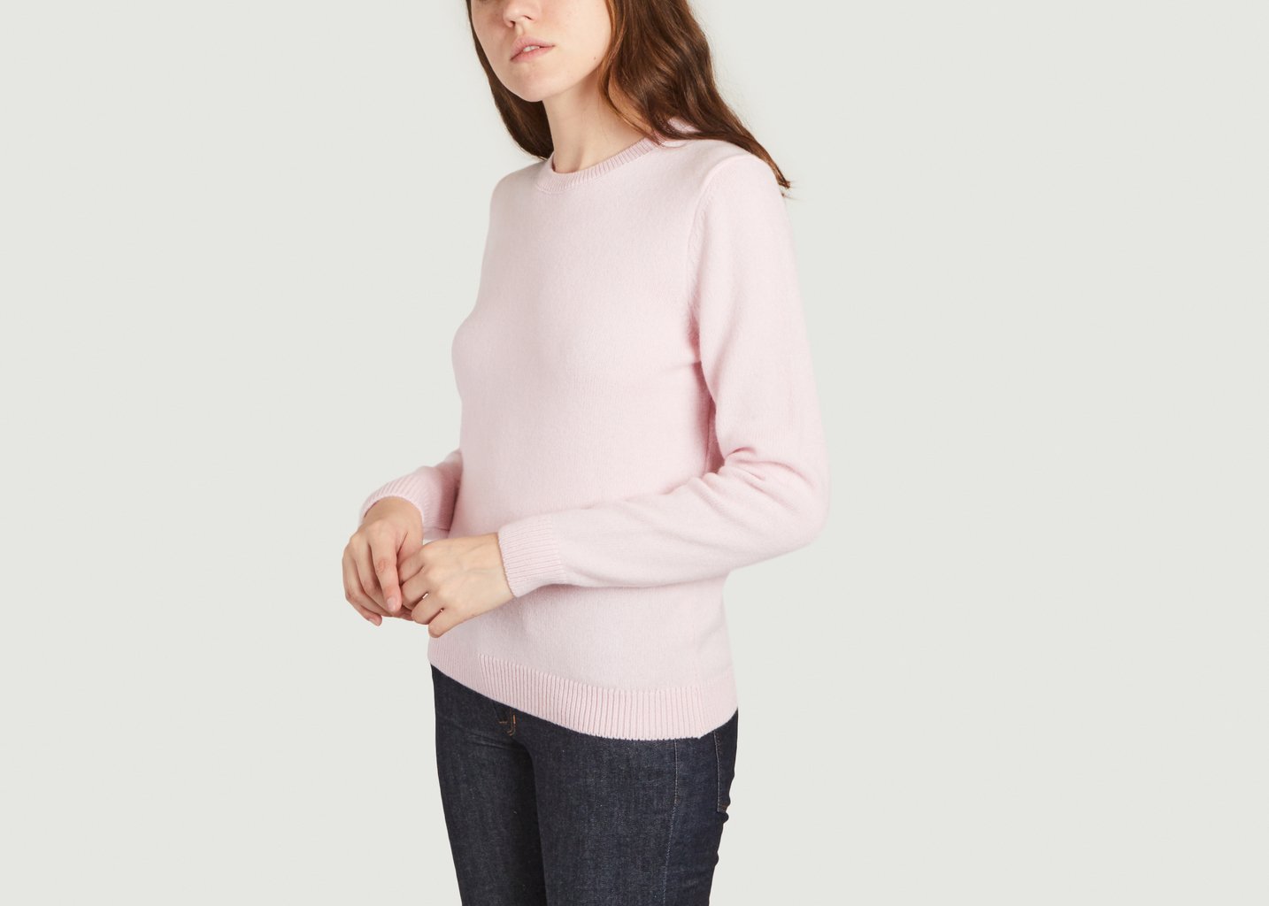 L'exception Pull Classique En Laine Mérinos Recyclée Rose Colorful Standard