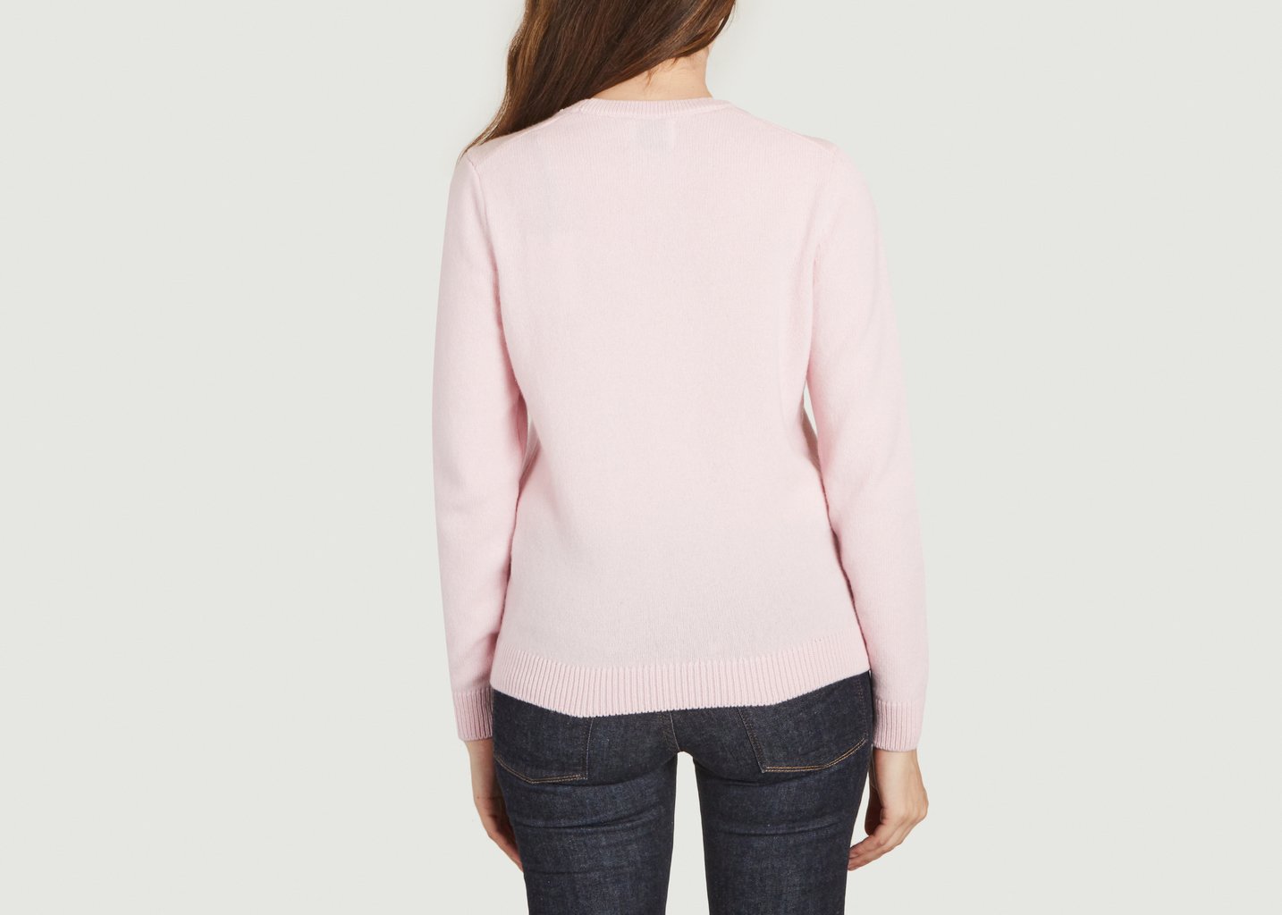 L'exception Pull Classique En Laine Mérinos Recyclée Rose Colorful Standard