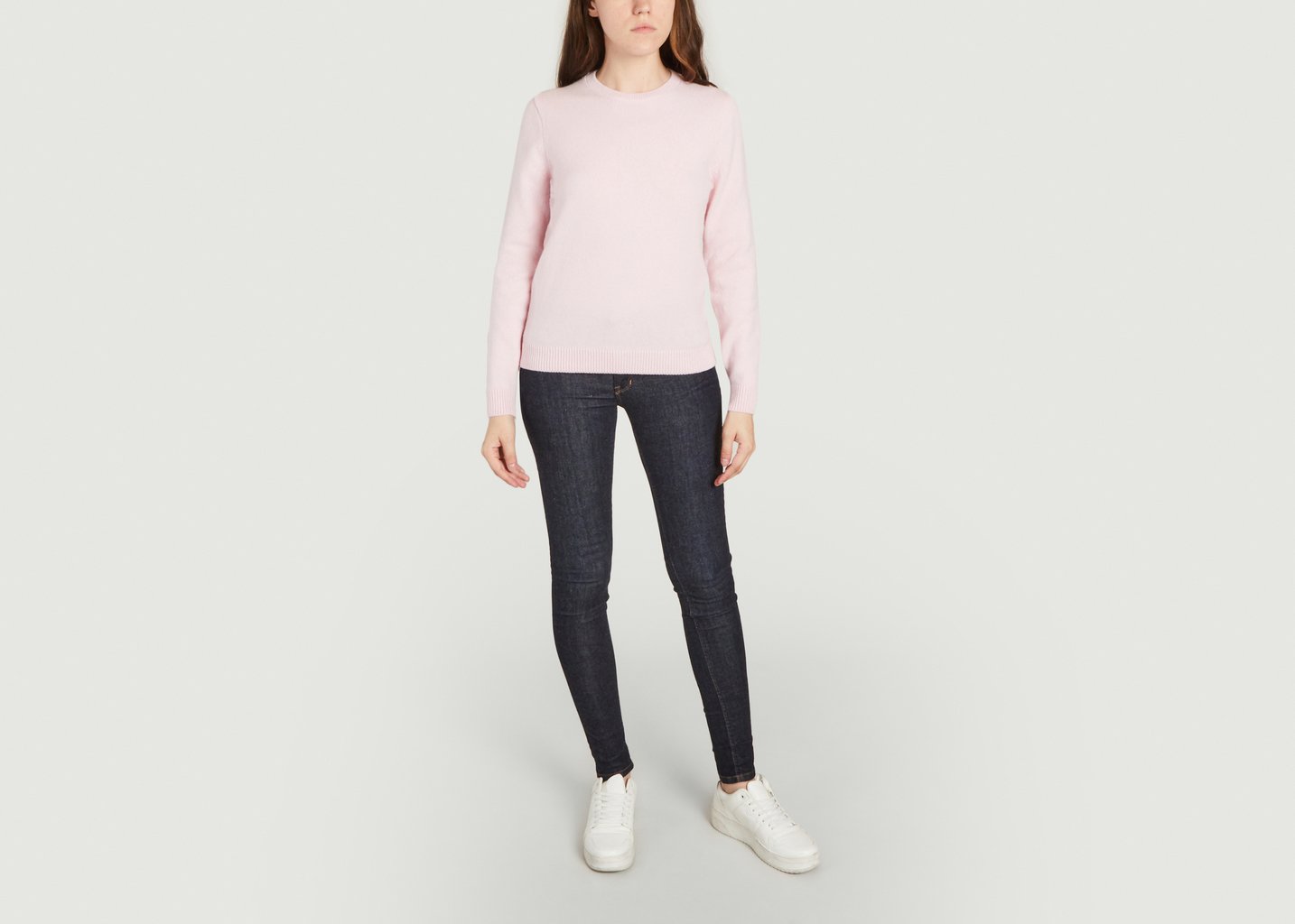 L'exception Pull Classique En Laine Mérinos Recyclée Rose Colorful Standard