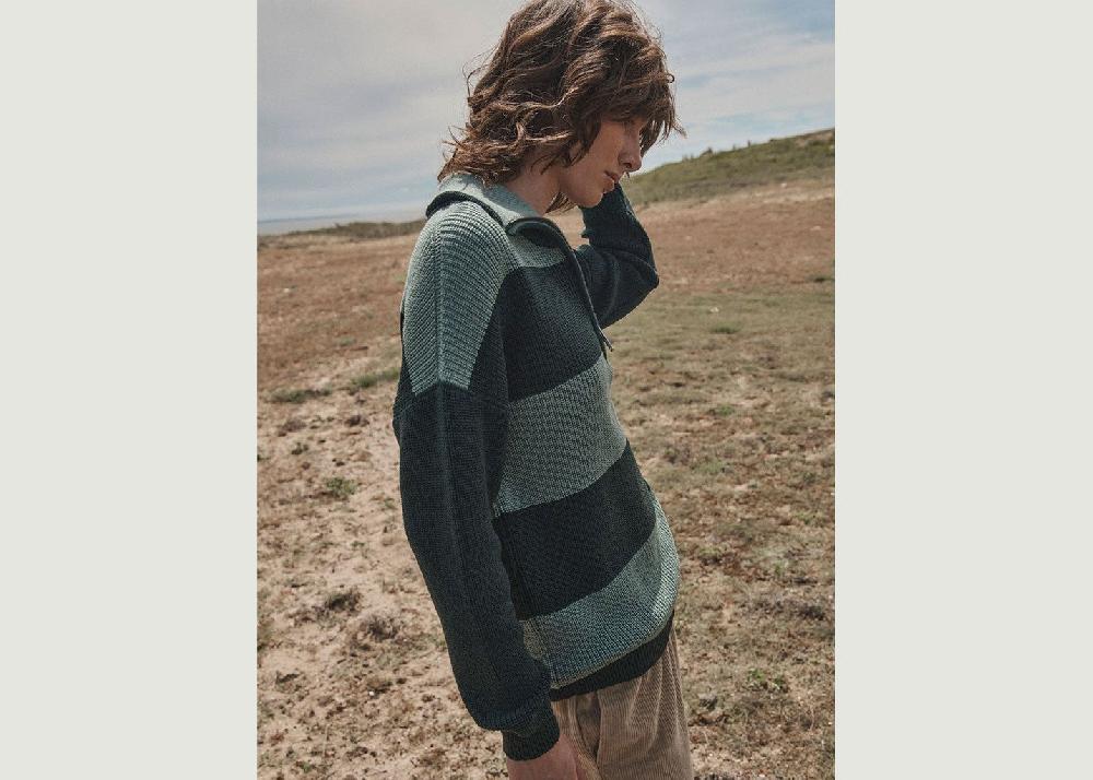 L'exception Pull Claudia Vert Foncé Lafrançaise Mailles In France