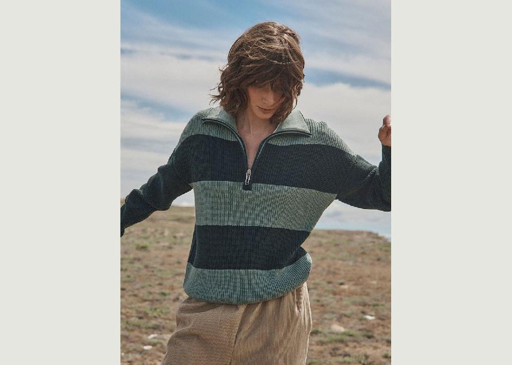 L'exception Pull Claudia Vert Foncé Lafrançaise Mailles In France