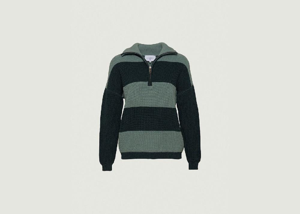 l'exception Pull Claudia Vert Foncé Lafrançaise Mailles in France