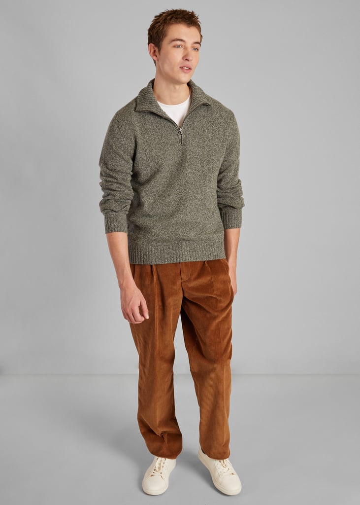 L'exception Pull Col Camionneur En Laine Recyclée Khaki L'Exception Paris