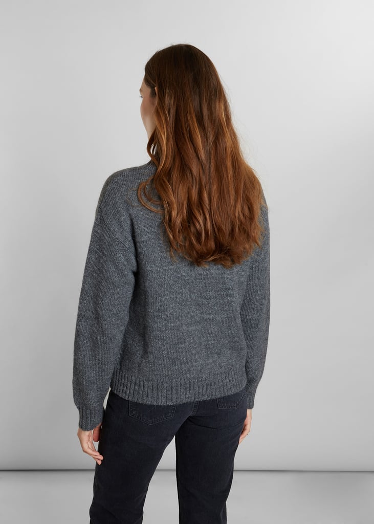 L'exception Pull Col Montant épais Torsadé Anthracite L'Exception Paris