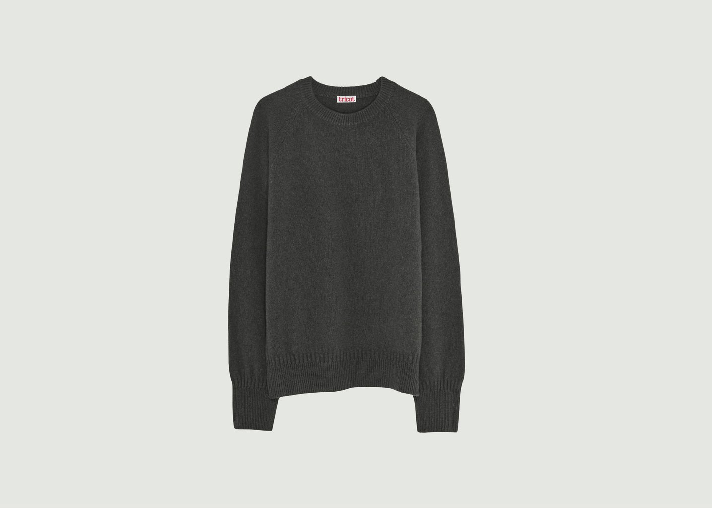 l'exception Pull Col Rond En Cachemire Anthracite Tricot