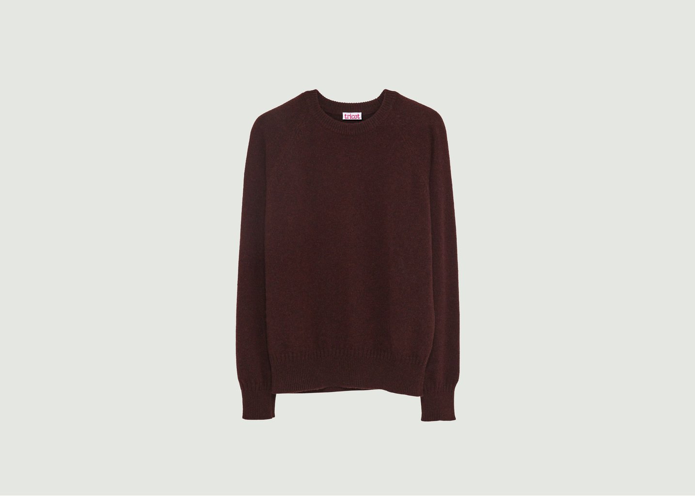 l'exception Pull Col Rond En Cachemire Marron Tricot
