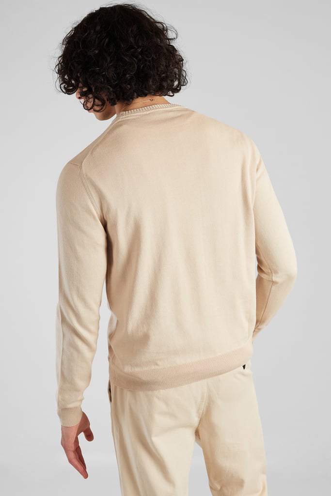 L'exception Pull Col Rond En Coton Biologique Sable L'Exception Paris
