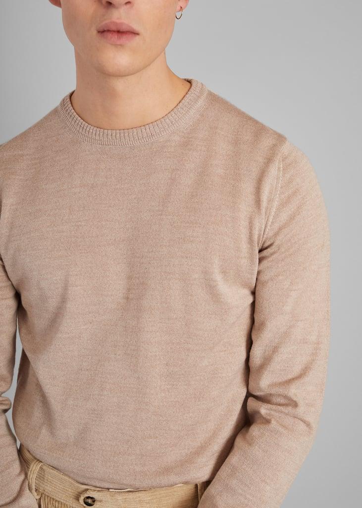 L'exception Pull Col Rond En Laine Mérinos Beige L'Exception Paris
