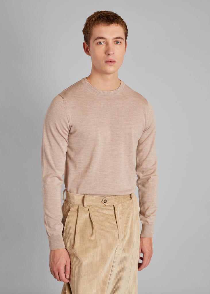 l'exception Pull col rond en laine mérinos Beige L'Exception Paris
