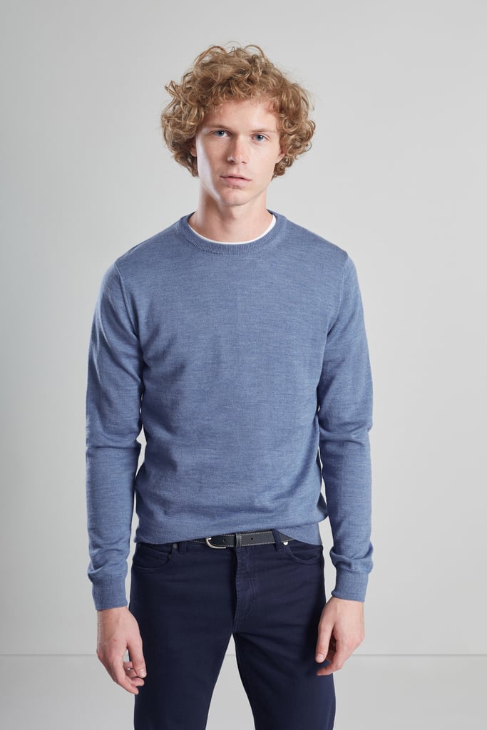 L'exception Pull Col Rond En Laine Mérinos Bleu Clair L'Exception Paris